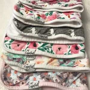 Copper Pearl Burp Cloths